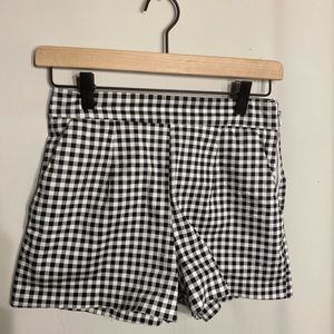 plaid shorts
